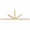 Ekena Millwork Saratoga Rough Sawn Timber Gable Bracket, Douglas Fir, 108"W x 49"H x 2"D x 4"F, 11/12 Pitch GBW108X49X0204SAR00RDF - alternate 4